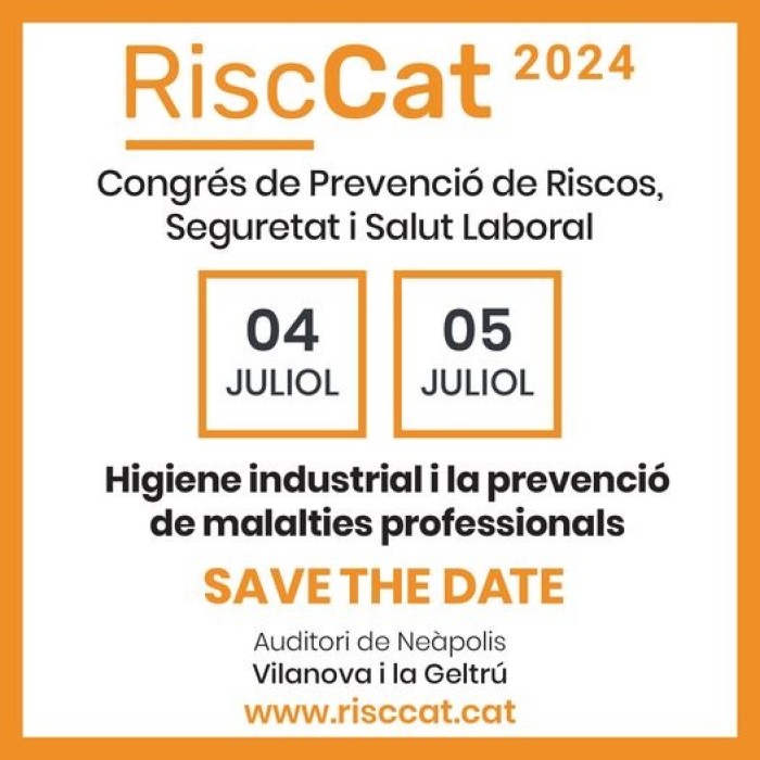 Nova edició del congrés RiscCAT 2024: Higiene Industrial i Prevenció de Malalties Professionals
