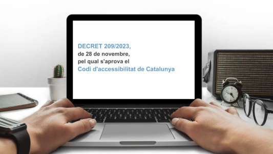 El Departament de Drets Socials actualitza la versió digital de text del Codi d'Accessibilitat de Catalunya