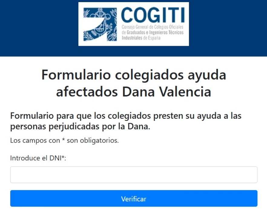 Coordinació ajuda als AFECTATS per la DANA a València - Registre de Col·legiats/des com a Consultors i/o Experts pericials